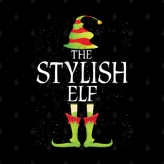 Stylish Elf Family Matching Christmas Group Funny Gift by Davishasari