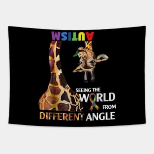 Giraffe Autism Seeing The World From Different Angle Tapestry