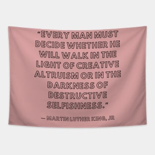 quote Martin Luther King JR about charty Tapestry