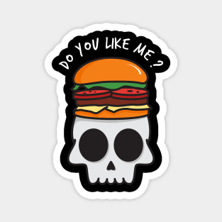 Burger with skull Magnet