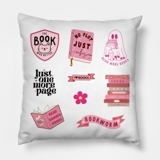 Pink Bookish Pack Pillow