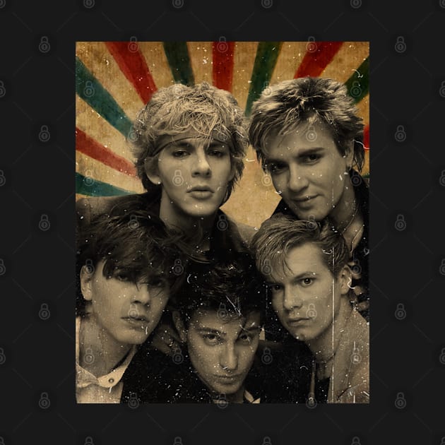 Duran Duran  // Vintage Retro Look Fan Design by Janji Joni