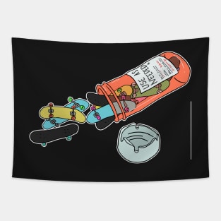 Skateboards Medicine Pill Box Skateboarding Gift Tapestry