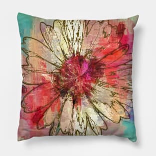 Abstract colorful flower 2 Pillow