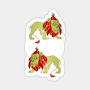 Two lions Magnet