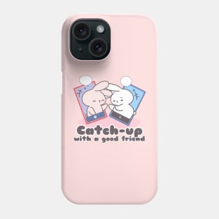 Bunny Catching Up with a Dear Friend Phone Case