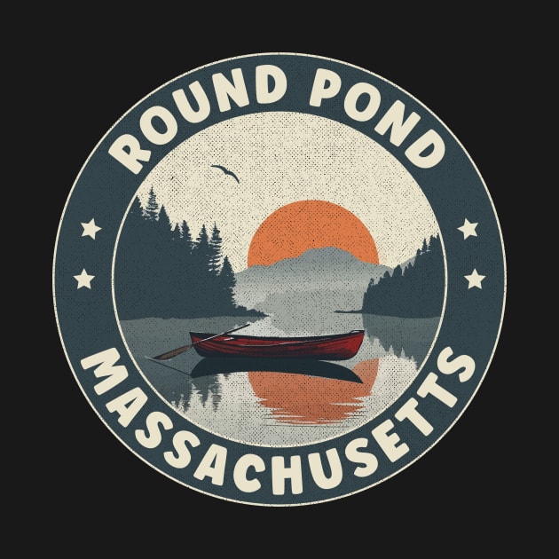 Round Pond Massachusetts Sunset by turtlestart