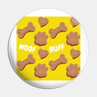 Cute Dog Themed Pattern #2 Pin