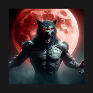 Lycanthropic Crimson Moon T-Shirt