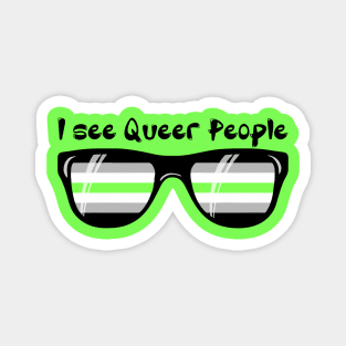 Agender Sunglasses - Queer People Magnet