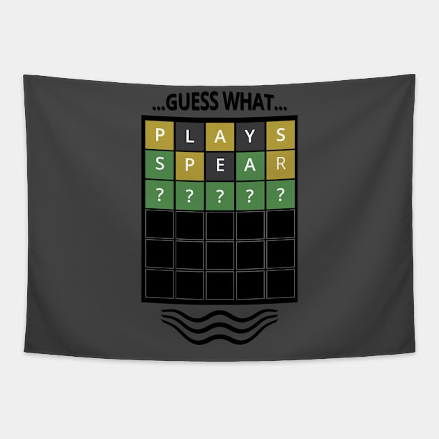 Guess the Word - Wordle Tapestry by tatzkirosales-shirt-store