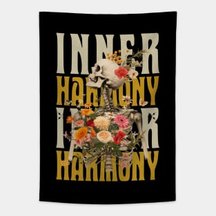 Inner Harmony - Yoga Skeleton Tapestry