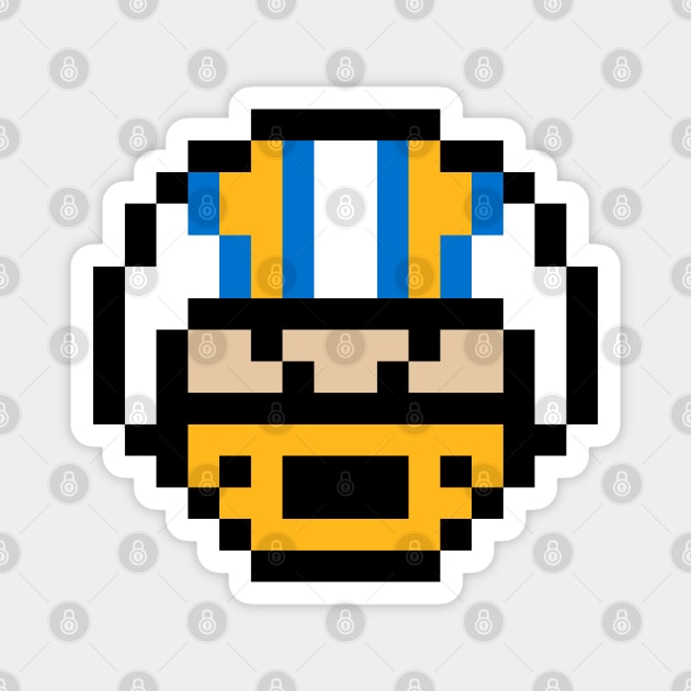 8-Bit Helmet - Los Angeles Magnet by The Pixel League