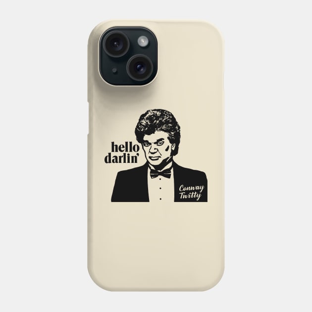 Conway Twitty Vintage Country Music Phone Case by hegonij