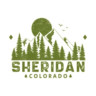Sheridan Colorado Mountain Souvenir T-Shirt