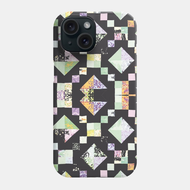 Patchwork Geometric Squares Phone Case by badlydrawnbabe