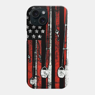 American Flag Fishing Phone Case