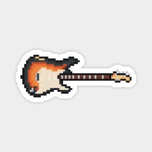 Pixel 1960 Sunburst Guitar Magnet