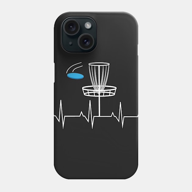 disco golf heartbeat Phone Case by captainmood