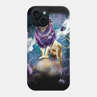 Galaxy Space Lion Phone Case