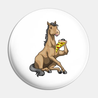 Horse Pizza Pin