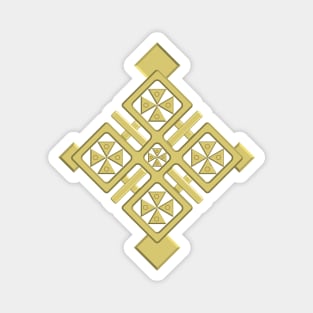 Ethiopian cross art design Magnet