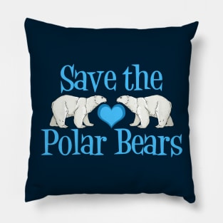 Save the Polar Bears Pillow