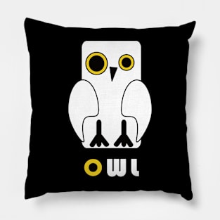 White Owl Pillow