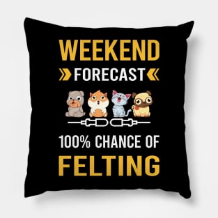 Weekend Forecast Felting Felt Felter Pillow