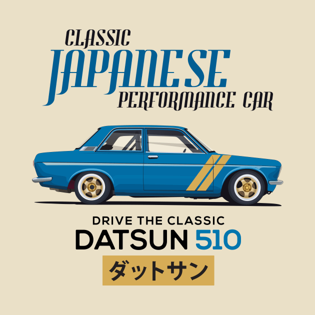 Datsun 510 - Classic Japanese Car by Ajie Negara