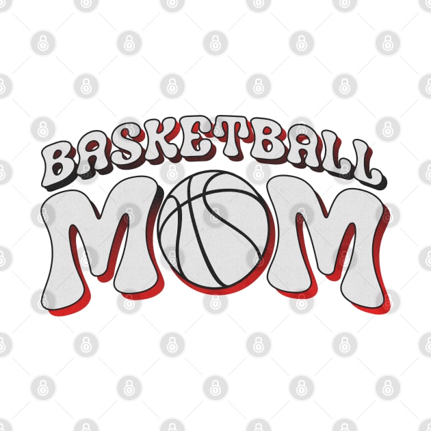 Basketball Mom Halftone Retro by IdenticalExposure