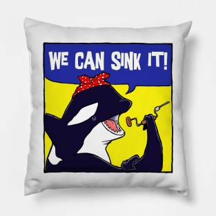 We Can Sink It! Pillow