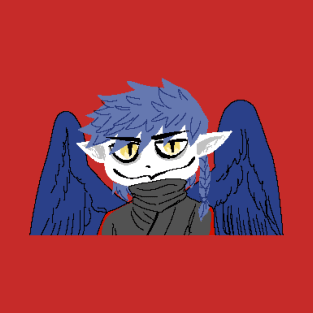 Harpy Monster Boy Birdman Pixel Art T-Shirt