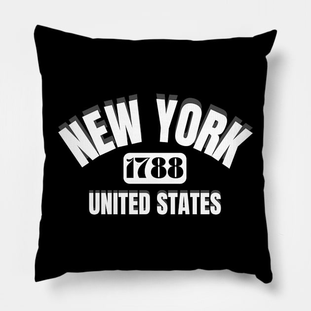 NEW YORK Pillow by Suddenly Mood