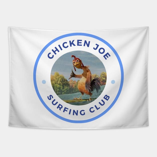 blue chicken  jo surfing club Tapestry by PSYCH90