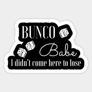 Bunco Babe Stickers Teepublic