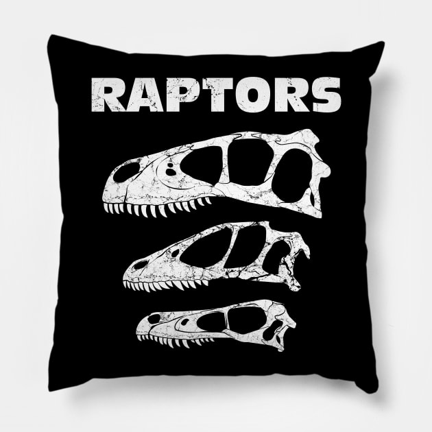 Raptors Pillow by NicGrayTees