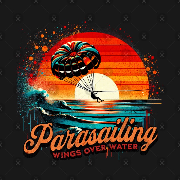 Parasailing Wings over Water Design by Miami Neon Designs