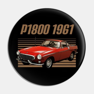 Volvo P1800 1961 Awesome Automobile Pin