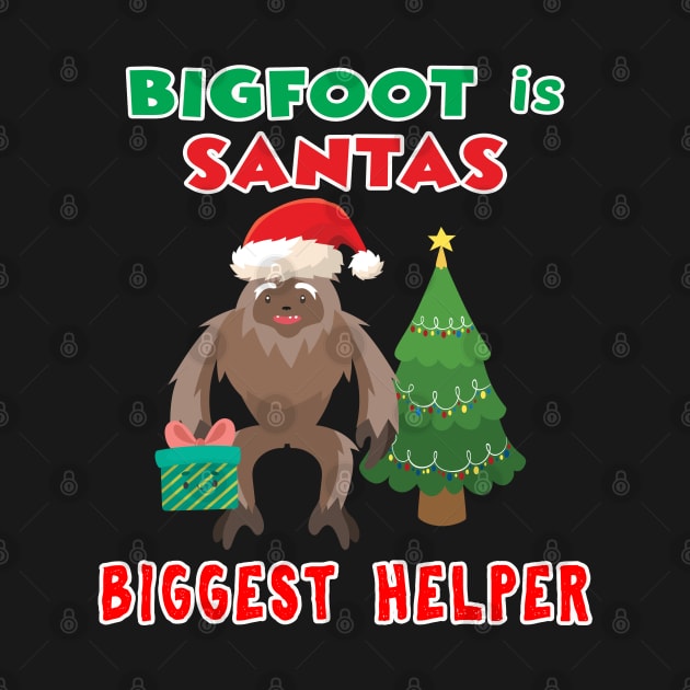 Santas Biggest Helper Squatchy Christmas Present. by Maxx Exchange