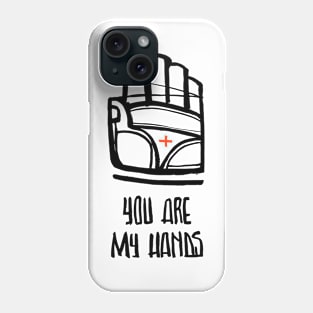 Jesus Christ Hand symbol and phrase Phone Case