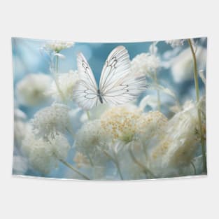 Butterfly Flower Nature Serene Tranquil Tapestry