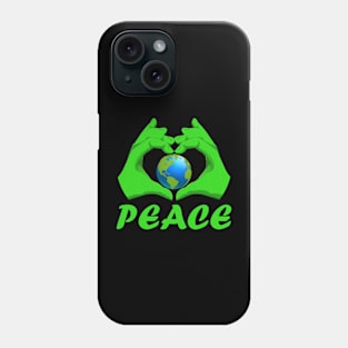 green heart Phone Case