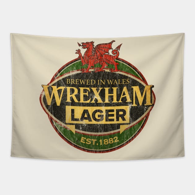 WREXHAM LAGER VINTAGE TEXTURE Tapestry by handokostore