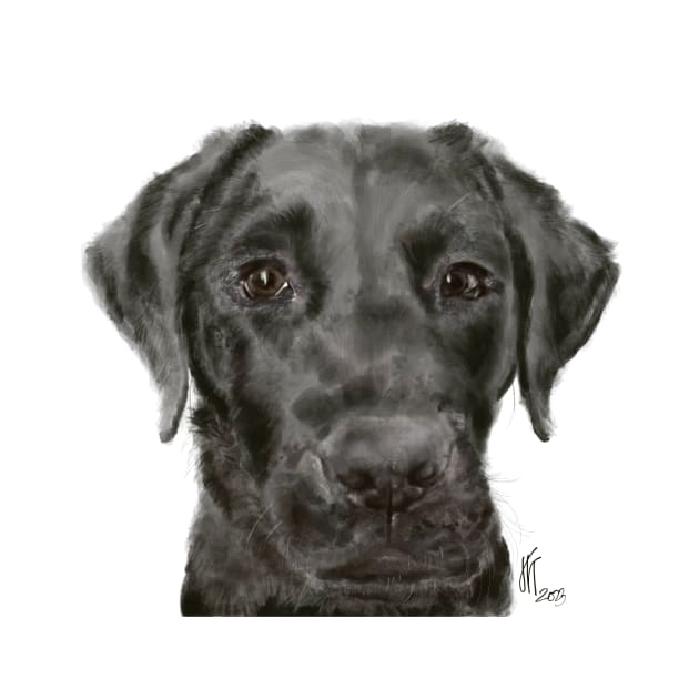 Black Labrador Puppy by LITDigitalArt