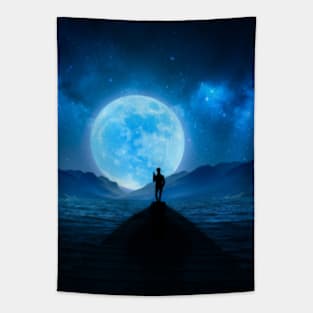 SATORU GOJO | SILHOUETTE MOONLIGHT Tapestry