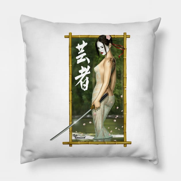 Geisha Pillow by ted1air