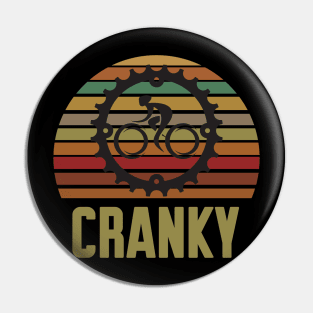 Bicycle Cranky Retro Vintage Pin