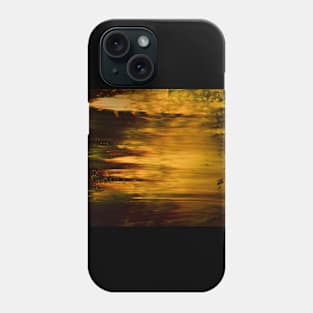 Abstract Art #14.1 - The Golden Light Of The Universe - Abstract Painting Phone Case