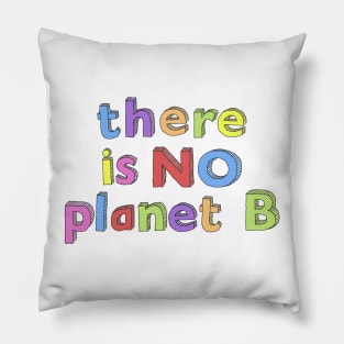 There Is No Planet B Handwritten Pillow